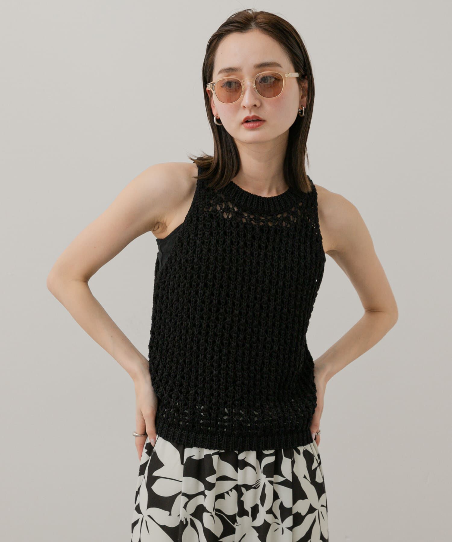 SENSE OF PLACE by URBAN RESEARCH「メッシュアメスリセーター」|ニット・セーター|