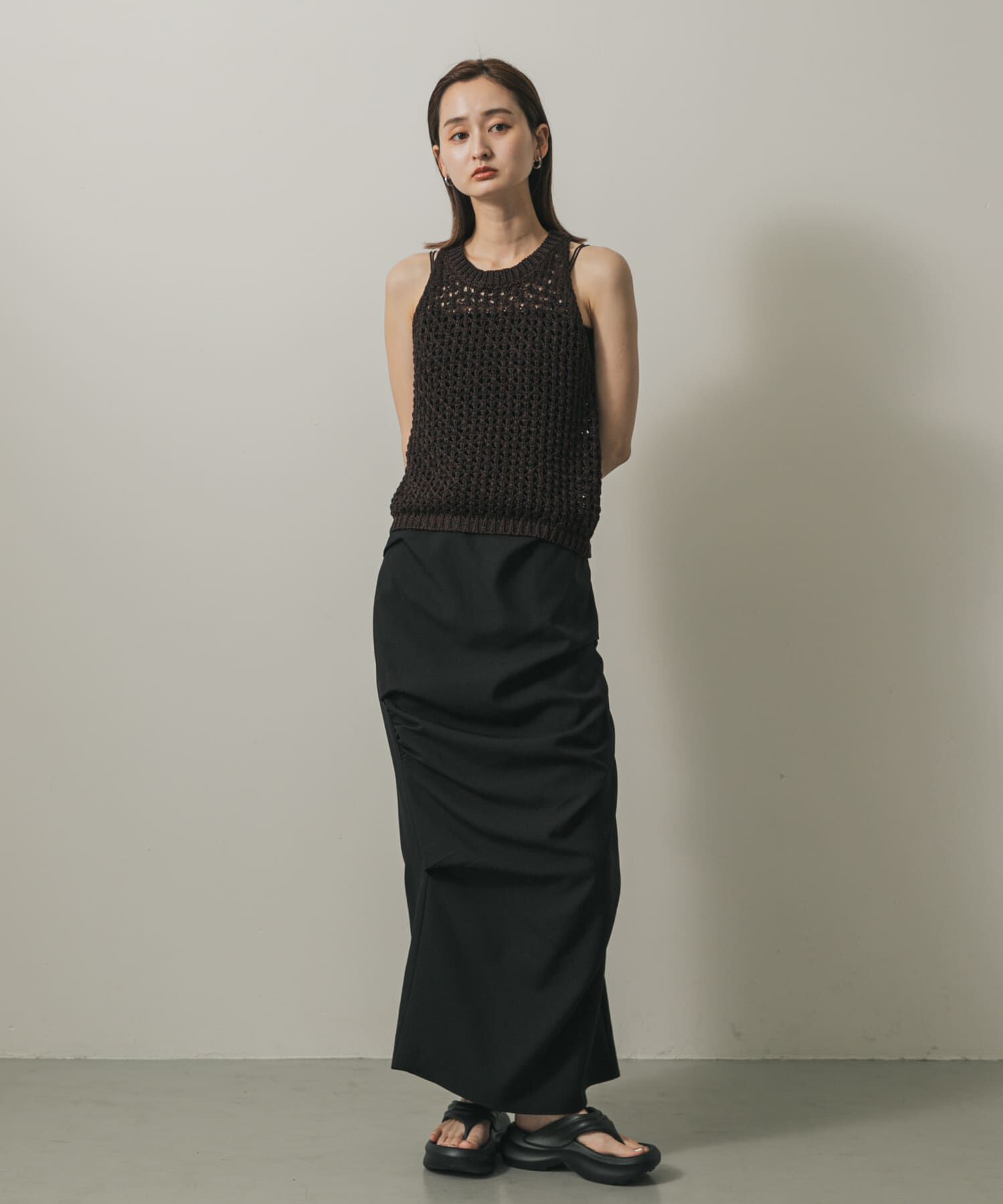 SENSE OF PLACE by URBAN RESEARCH「メッシュアメスリセーター」|ニット・セーター|