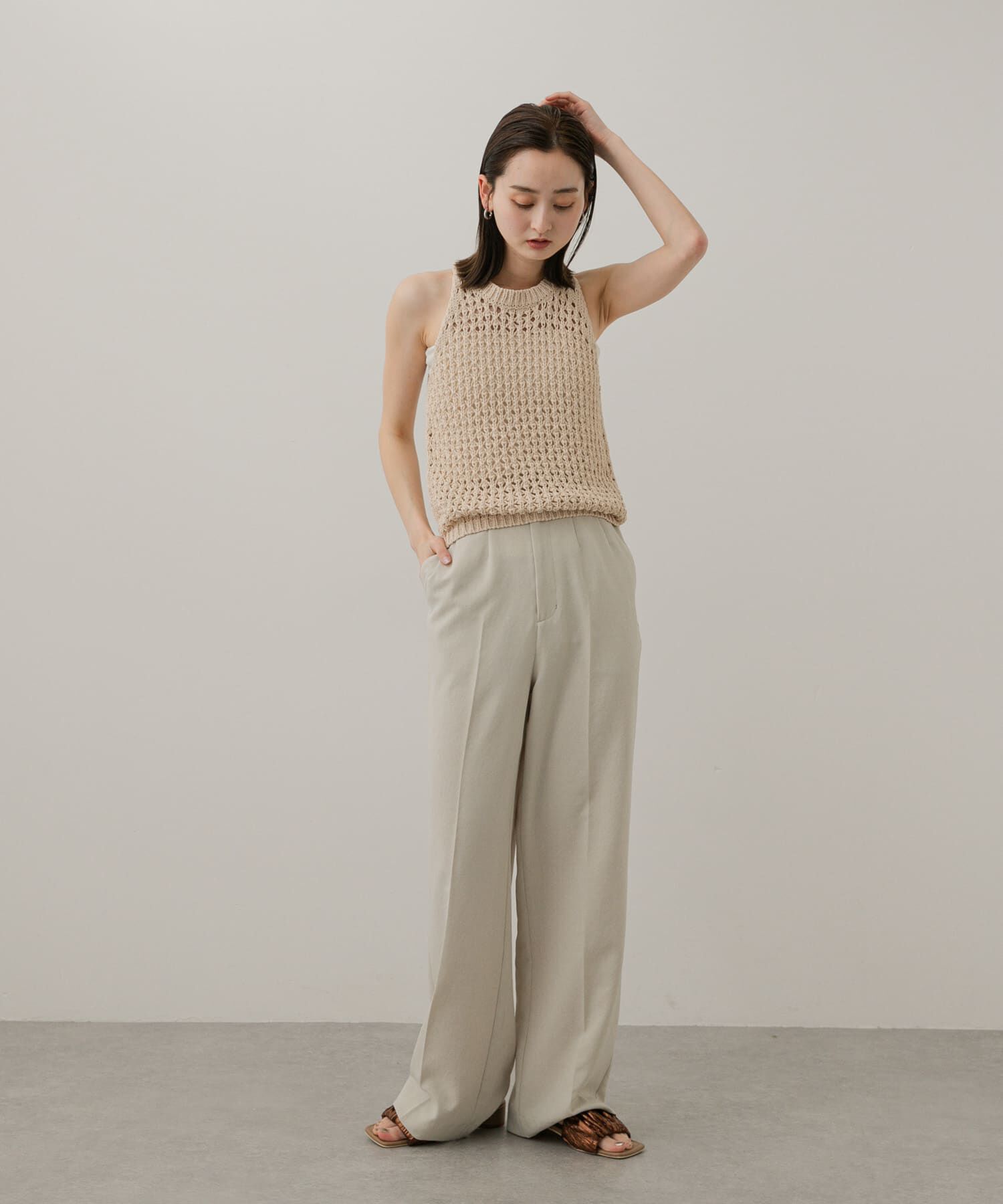 SENSE OF PLACE by URBAN RESEARCH「メッシュアメスリセーター」|ニット・セーター|