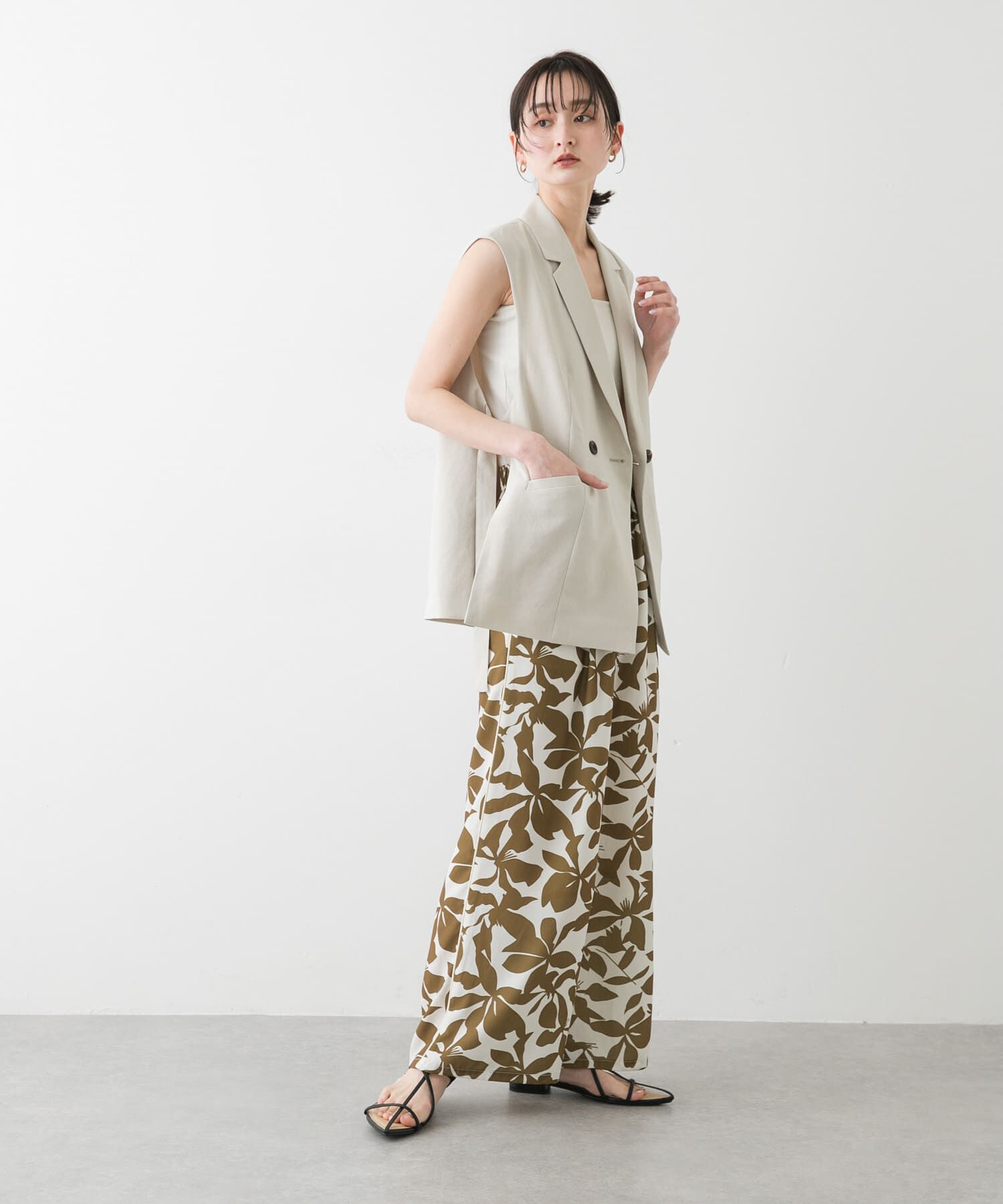 SENSE OF PLACE by URBAN RESEARCH「リーフプリントイージーパンツ」|その他|