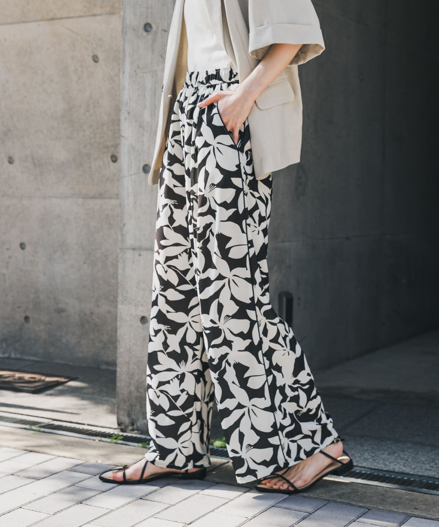 SENSE OF PLACE by URBAN RESEARCH「リーフプリントイージーパンツ」|その他|