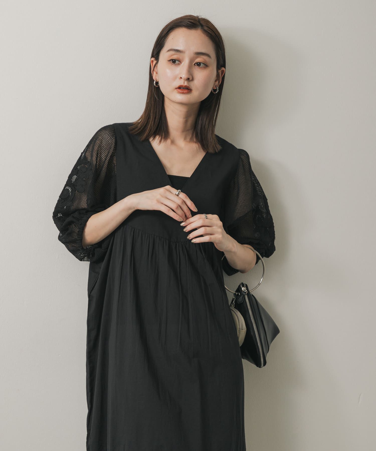 SENSE OF PLACE by URBAN RESEARCH「インドシシュウメッシュワンピース」|ワンピース|