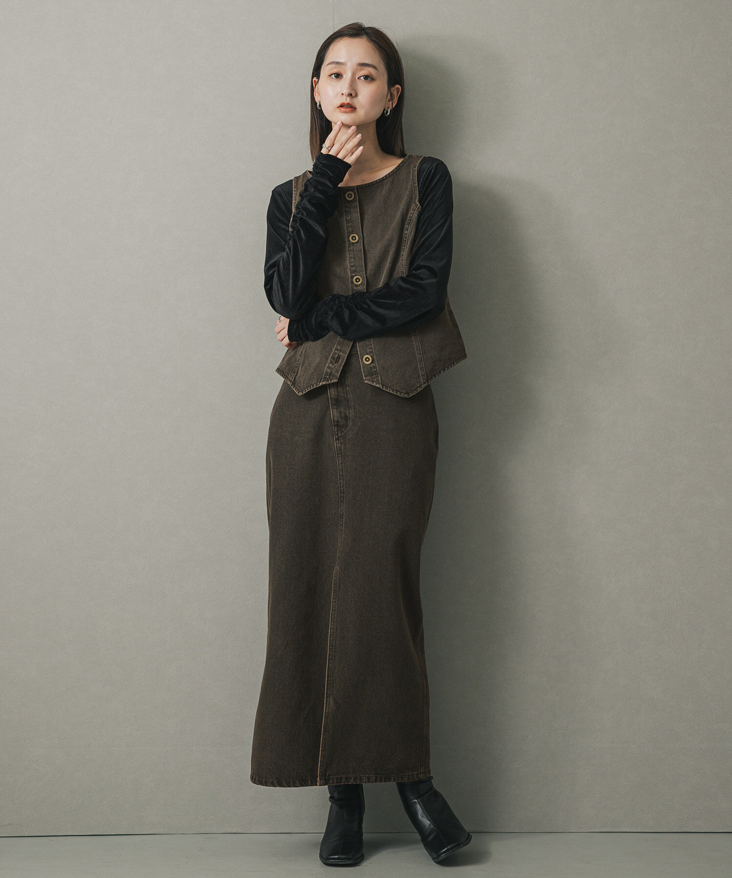 SENSE OF PLACE by URBAN RESEARCH「デニムコンパクトジレ」|ベスト・ジレ|