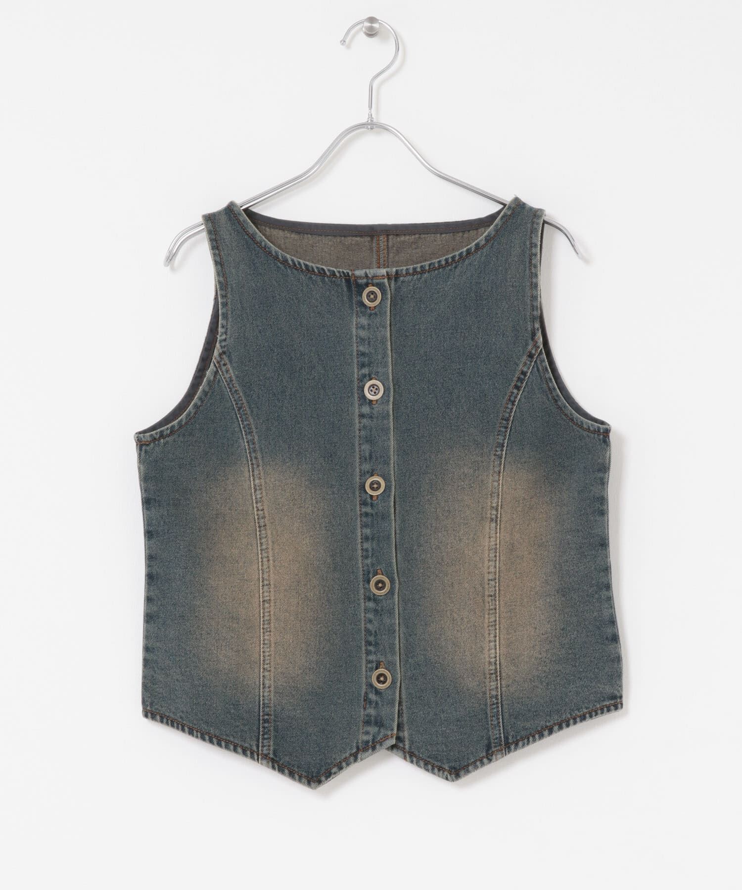 SENSE OF PLACE by URBAN RESEARCH「デニムコンパクトジレ」|ベスト・ジレ|