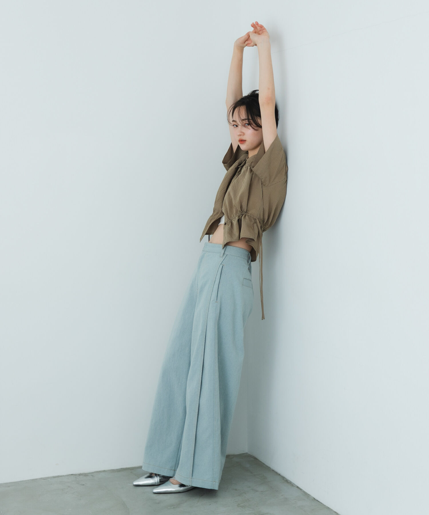 SENSE OF PLACE by URBAN RESEARCH「デニムライクスラックス」|デニム|ライトインディゴブル