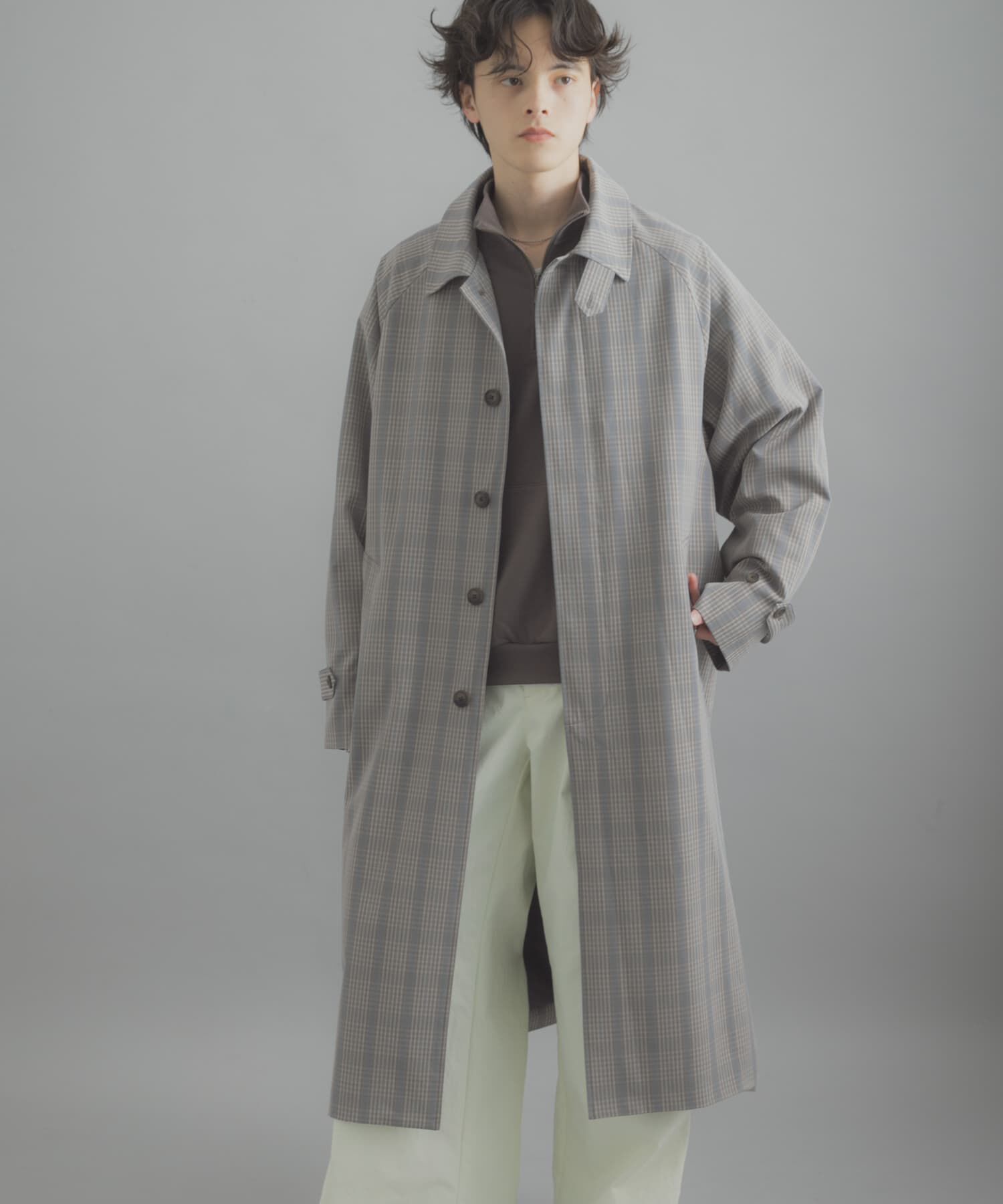 SENSE OF PLACE by URBAN RESEARCH「バルマカーンルーズコート」|ステンカラーコート|