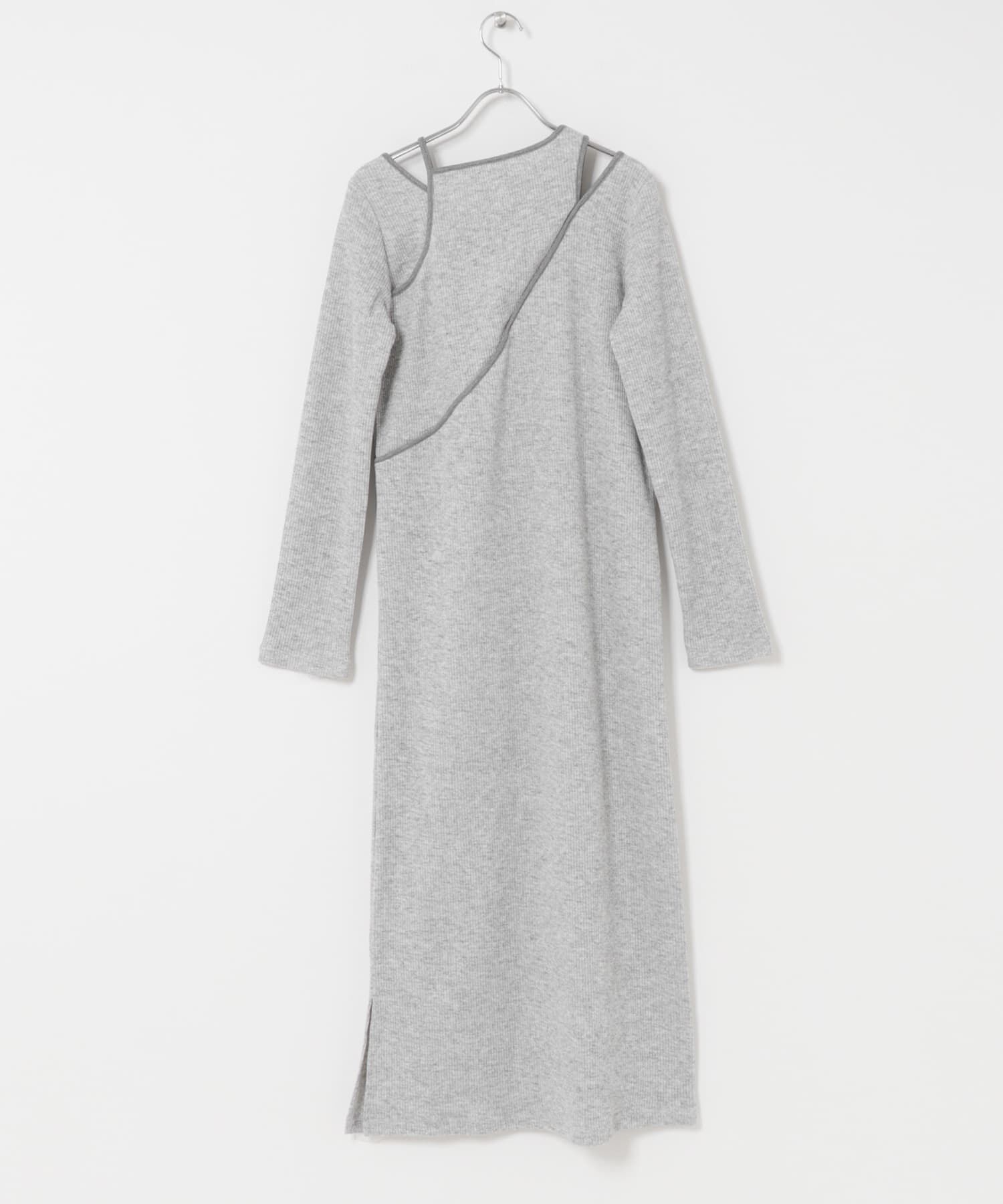 SENSE OF PLACE by URBAN RESEARCH「レイヤードデザインリブワンピース」|ワンピース|