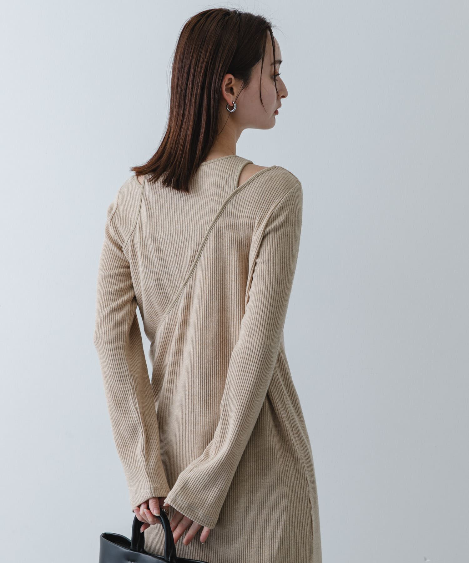 SENSE OF PLACE by URBAN RESEARCH「レイヤードデザインリブワンピース」|ワンピース|