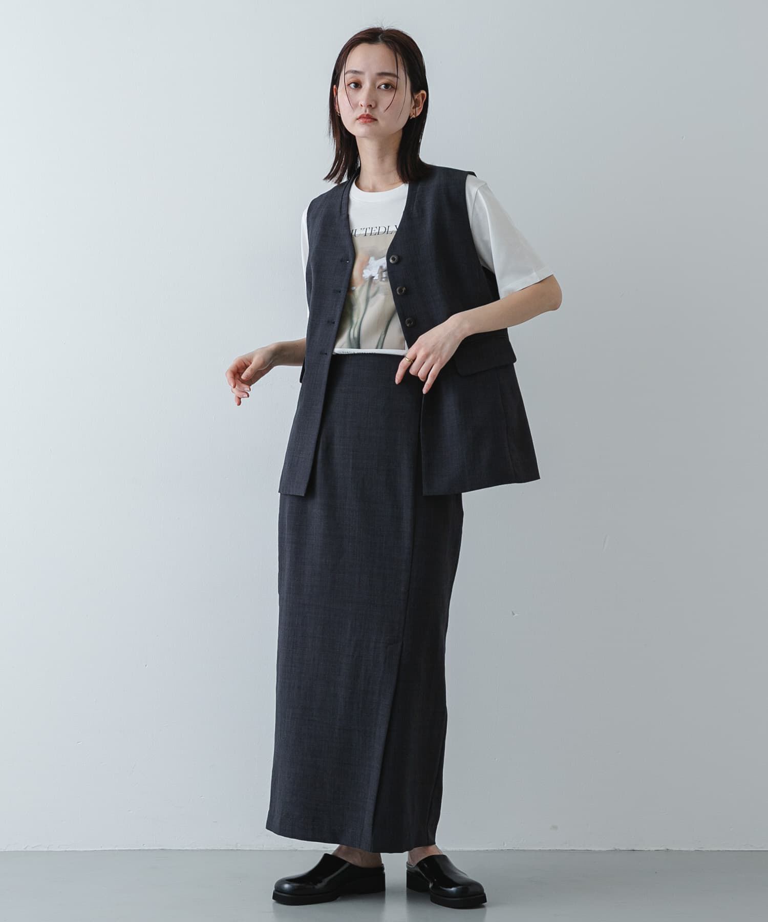 SENSE OF PLACE by URBAN RESEARCH「『UR TECH DRYLUXE』リネンライクジレ」|ベスト・ジレ|