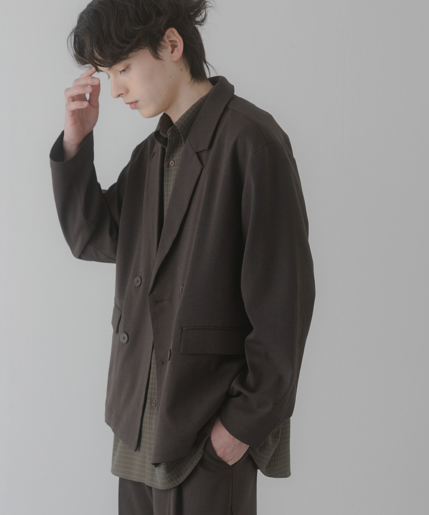 SENSE OF PLACE by URBAN RESEARCH「『イージーケア/速乾』リネンライクダブルテーラードジャケット」|その他|