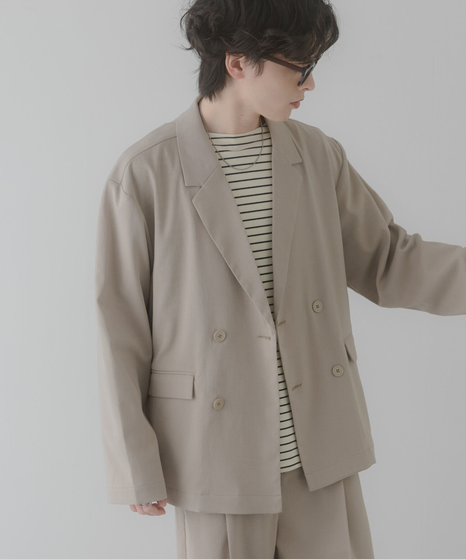 SENSE OF PLACE by URBAN RESEARCH「『イージーケア/速乾』リネンライクダブルテーラードジャケット」|その他|