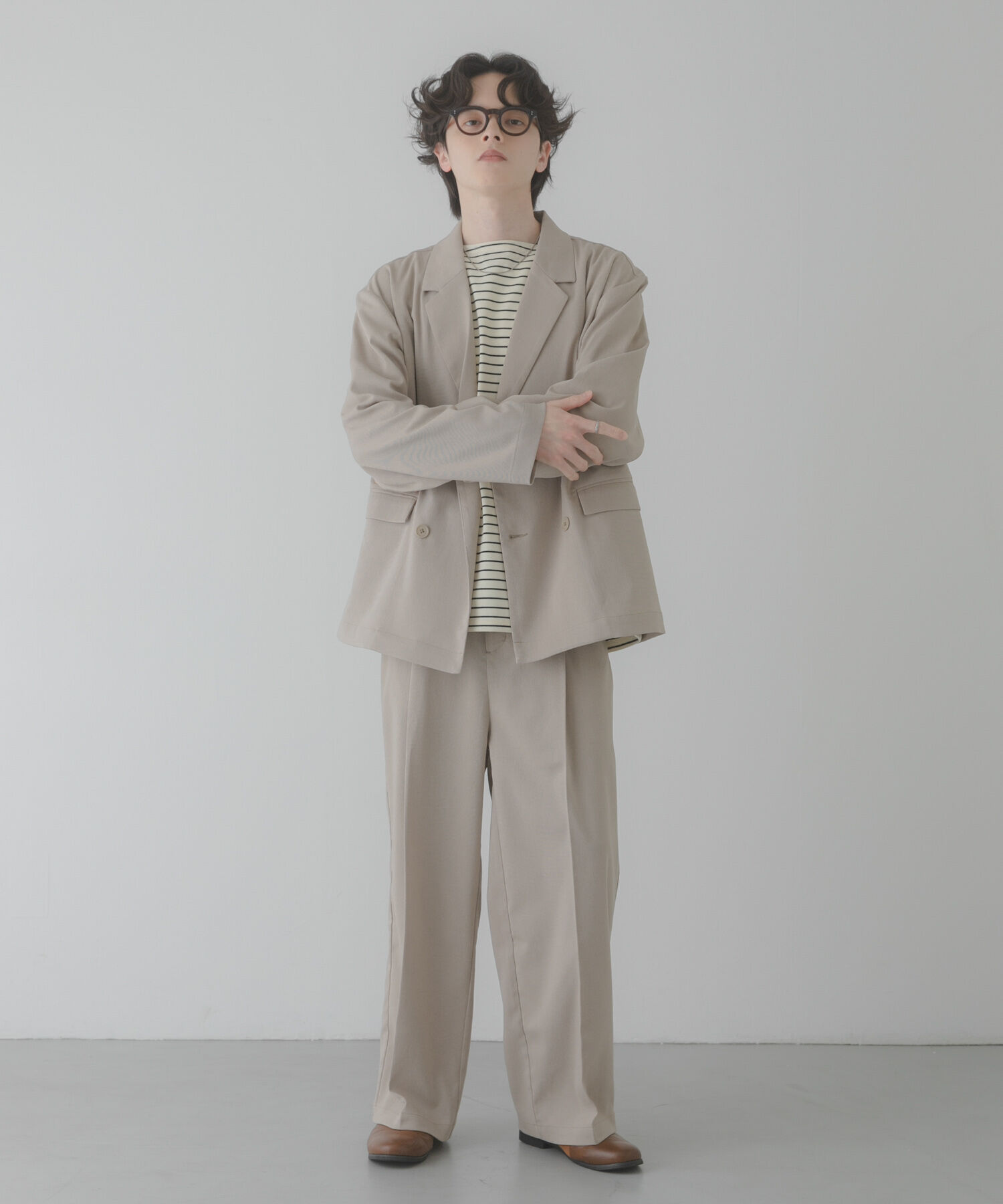 SENSE OF PLACE by URBAN RESEARCH「『イージーケア/速乾』リネンライクダブルテーラードジャケット」|その他|