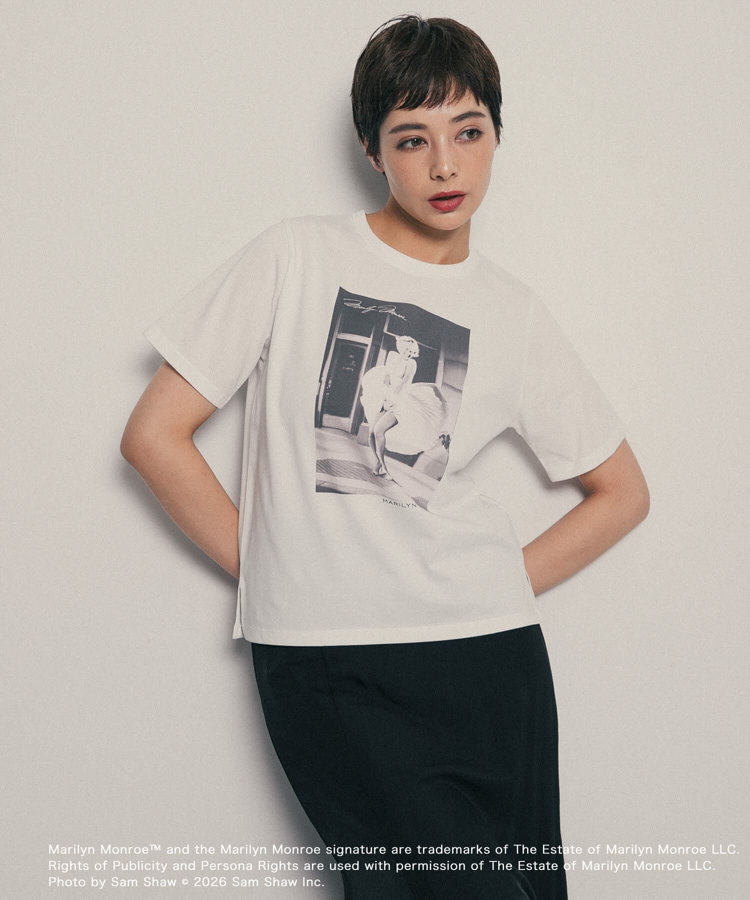 SENSE OF PLACE by URBAN RESEARCH「『別注』MARILYNMONROE&times;SENSE OF PLACE　グラフィックTシャツ」|Tシャツ・カットソー|