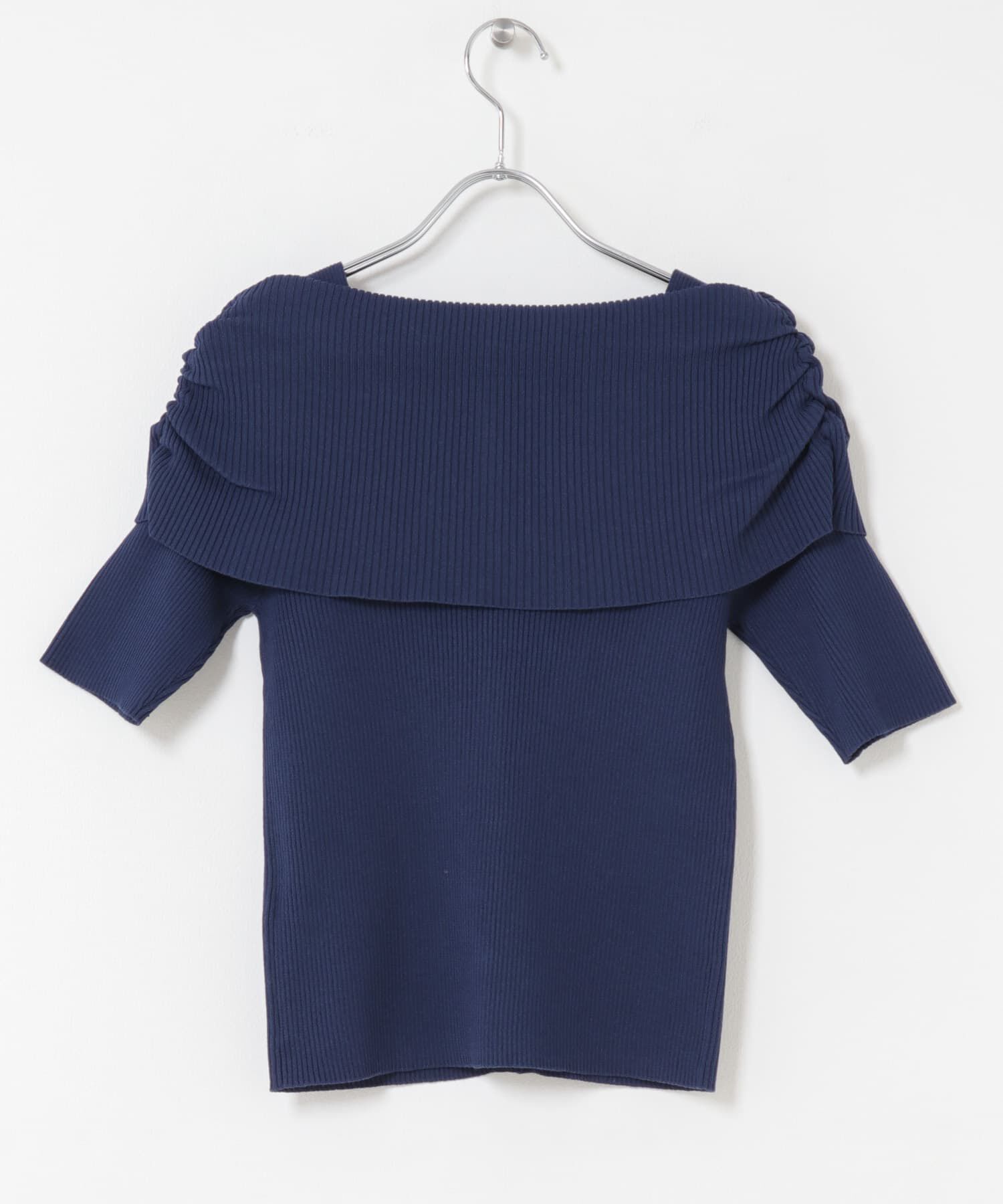 SENSE OF PLACE by URBAN RESEARCH「『洗濯可』オフショルリブセーター(半袖)」|ニット・セーター|