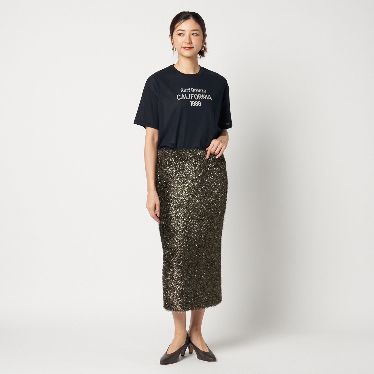 HELIOPOLE「HELIOPOLE GLITTER KNIT SKIRT」|スカート|