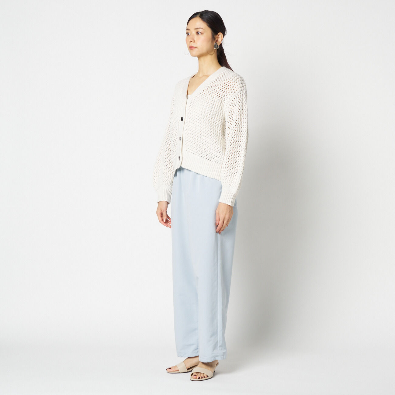 HELIOPOLE「HELIOPOLE MESH KNIT CARDIGAN」|ニット・セーター|