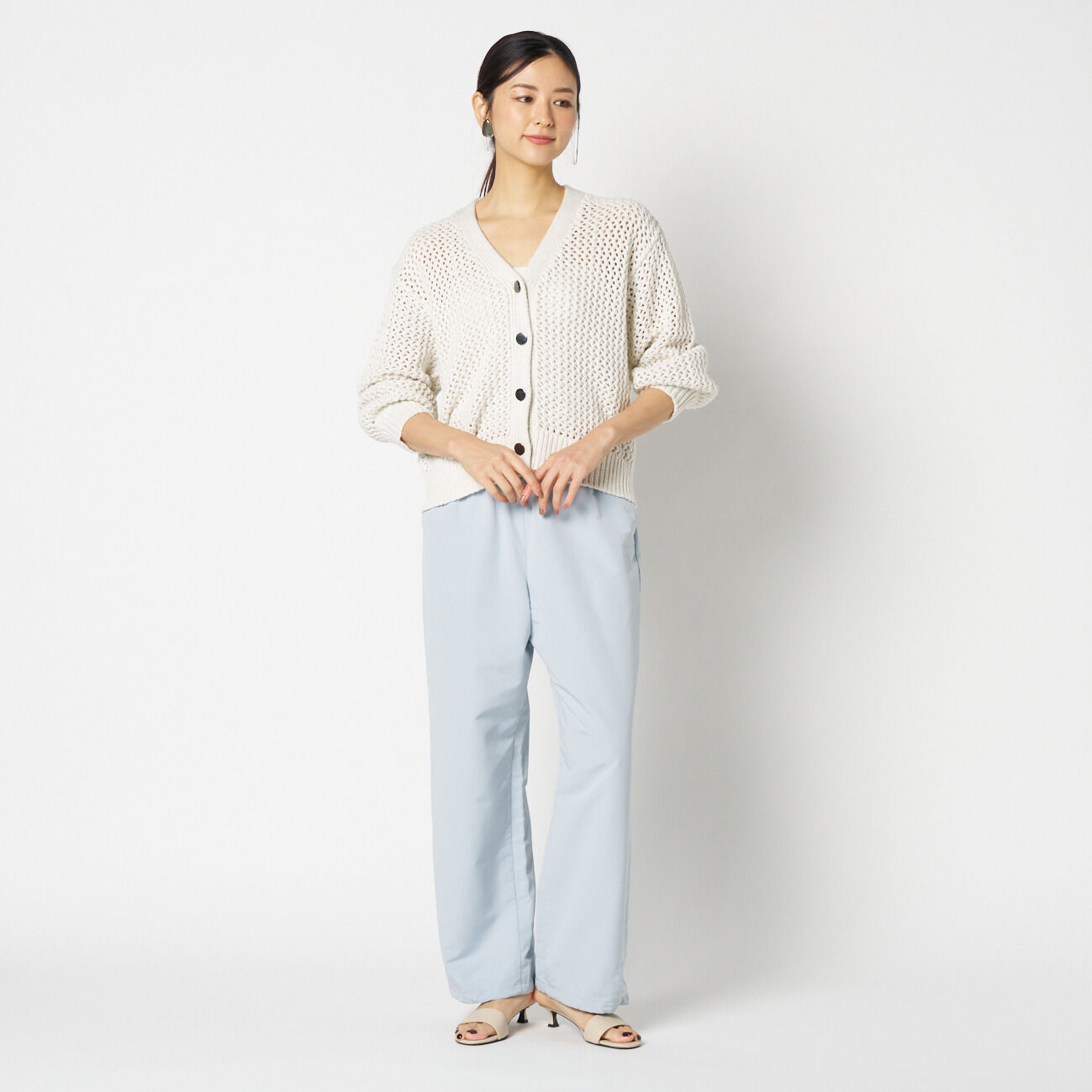 HELIOPOLE「HELIOPOLE MESH KNIT CARDIGAN」|ニット・セーター|