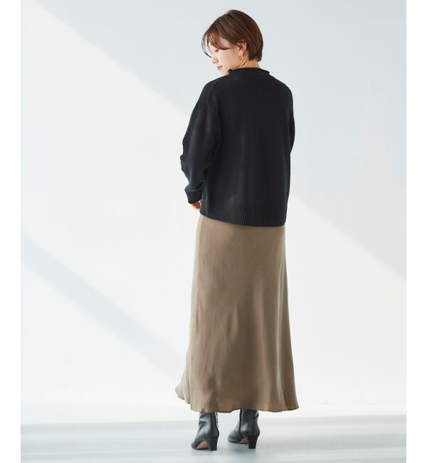 le.coeur blanc「ウォッシャブルウールボトルネックニット」|ニット・セーター|