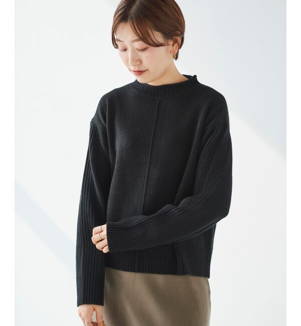 le.coeur blanc「ウォッシャブルウールボトルネックニット」|ニット・セーター|