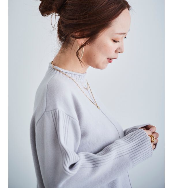 le.coeur blanc「ウォッシャブルウールボトルネックニット」|ニット・セーター|