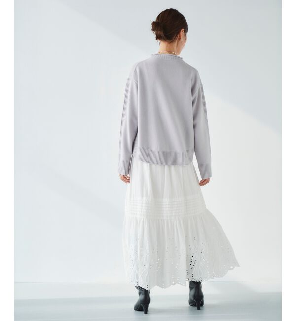 le.coeur blanc「ウォッシャブルウールボトルネックニット」|ニット・セーター|