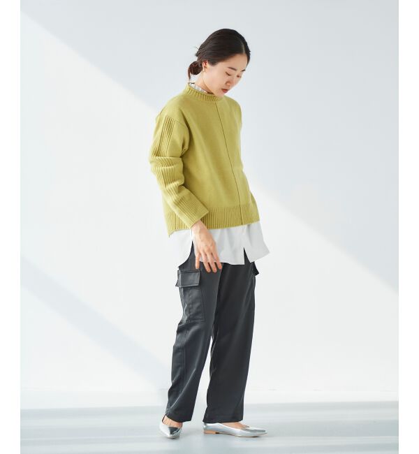 le.coeur blanc「ウォッシャブルウールボトルネックニット」|ニット・セーター|