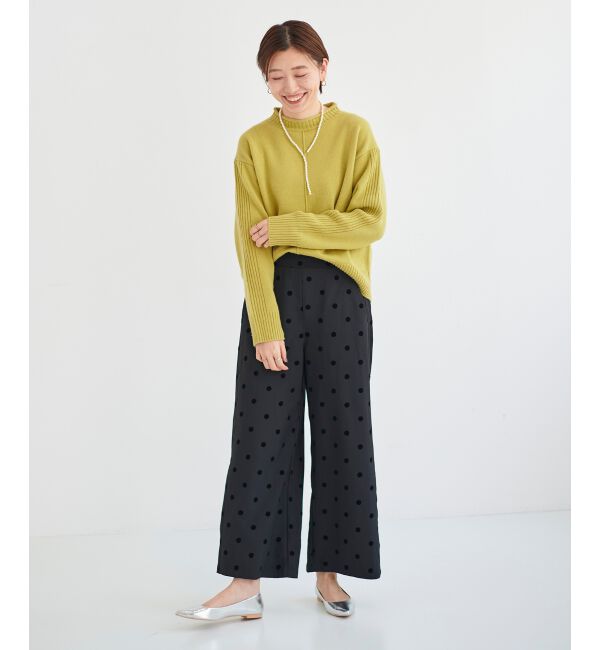 le.coeur blanc「ウォッシャブルウールボトルネックニット」|ニット・セーター|