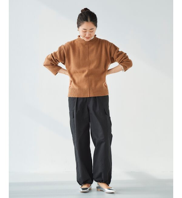 le.coeur blanc「ウォッシャブルウールボトルネックニット」|ニット・セーター|