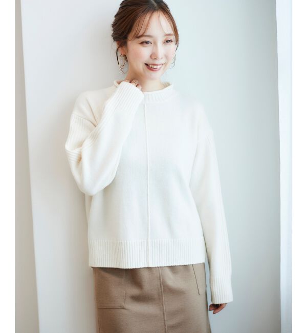 le.coeur blanc「ウォッシャブルウールボトルネックニット」|ニット・セーター|