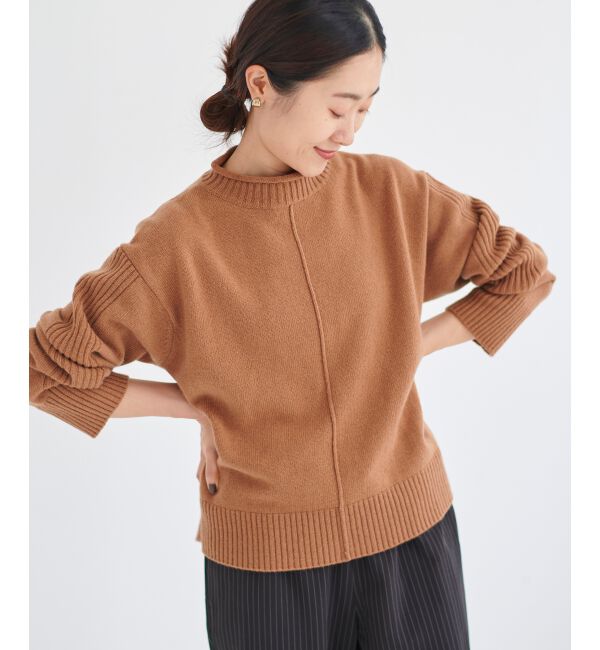 le.coeur blanc「ウォッシャブルウールボトルネックニット」|ニット・セーター|