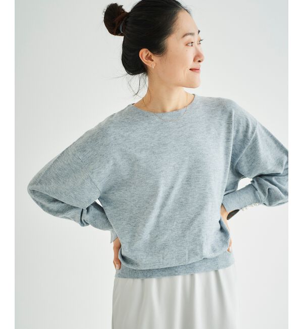 le.coeur blanc「パールスリーブニットプルオーバー」|ニット・セーター|