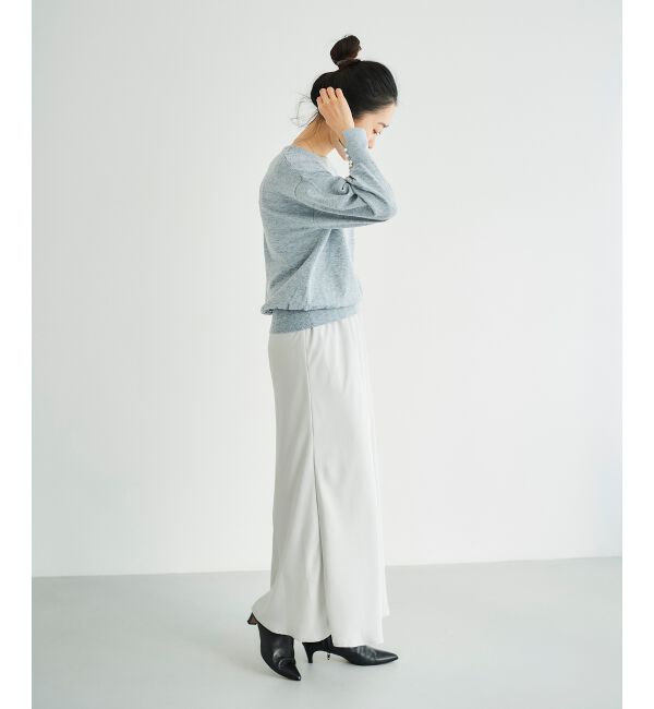 le.coeur blanc「パールスリーブニットプルオーバー」|ニット・セーター|