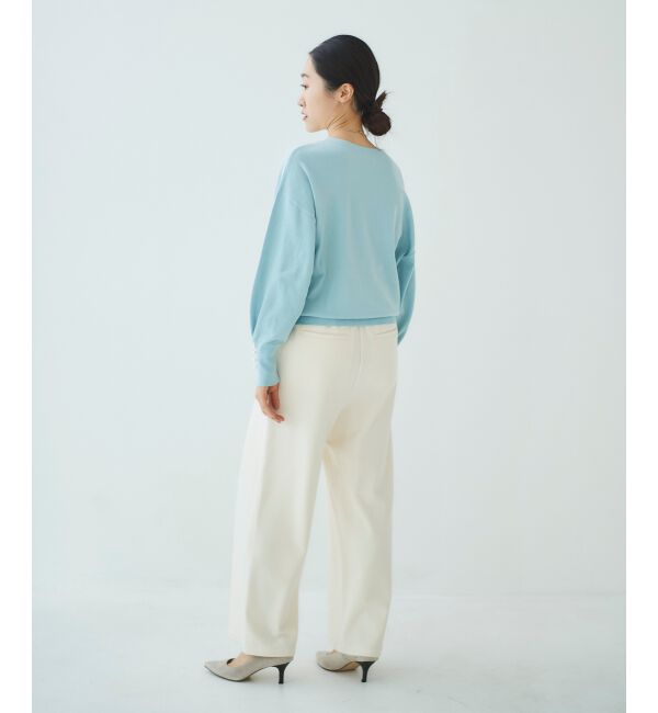 le.coeur blanc「パールスリーブニットプルオーバー」|ニット・セーター|