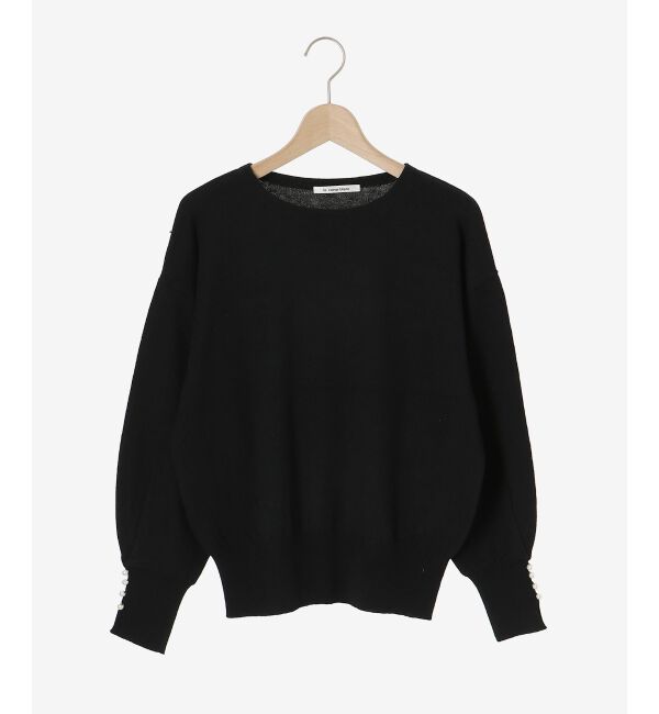 le.coeur blanc「パールスリーブニットプルオーバー」|ニット・セーター|