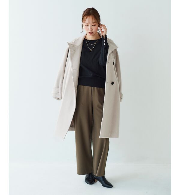 le.coeur blanc「パールスリーブニットプルオーバー」|ニット・セーター|