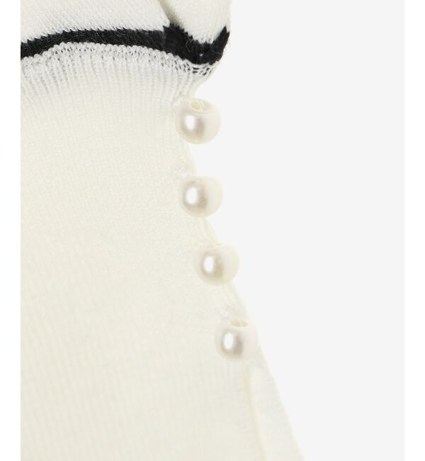 le.coeur blanc「パールスリーブニットプルオーバー」|ニット・セーター|