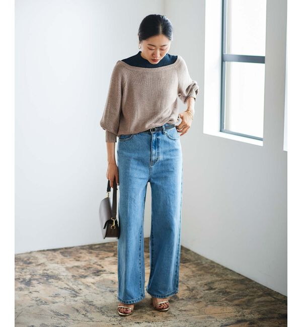 le.coeur blanc「レイヤードライクニットプルオーバー」|ニット・セーター|