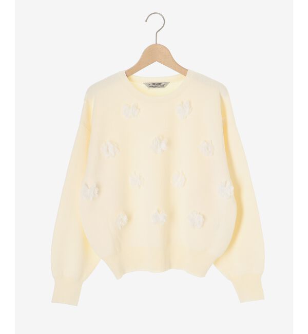 le.coeur blanc「《手洗い可能》TORRAZZO DONNA別注フラワーモチーフニット」|ニット・セーター|
