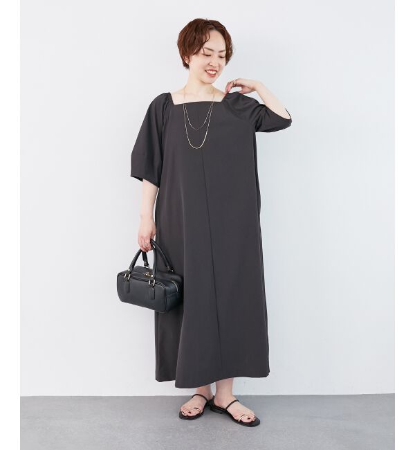  「《接触冷感》ナイロンストレッチ2WAYワンピース」|ワンピース|