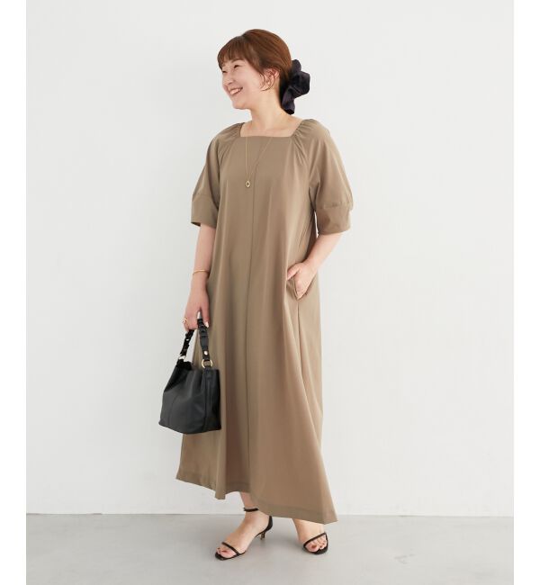  「《接触冷感》ナイロンストレッチ2WAYワンピース」|ワンピース|