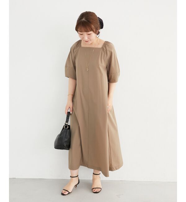  「《接触冷感》ナイロンストレッチ2WAYワンピース」|ワンピース|