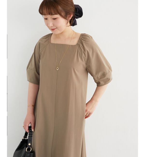  「《接触冷感》ナイロンストレッチ2WAYワンピース」|ワンピース|