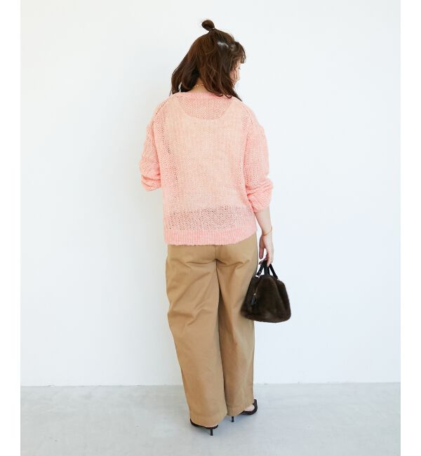  「シアーモヘヤニットプルオーバー」|ニット・セーター|