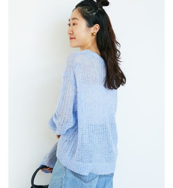  「シアーモヘヤニットプルオーバー」|ニット・セーター|