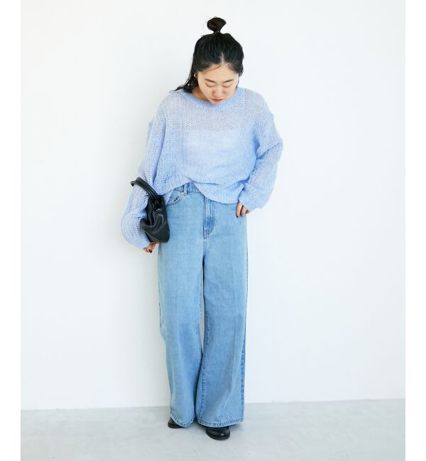  「シアーモヘヤニットプルオーバー」|ニット・セーター|