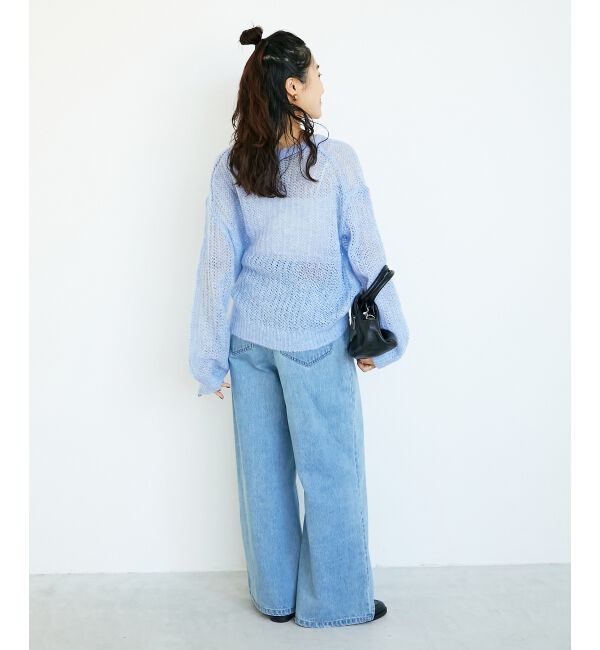  「シアーモヘヤニットプルオーバー」|ニット・セーター|