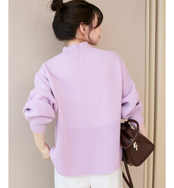  「片畦キリカエバックデザインニット」|ニット・セーター|