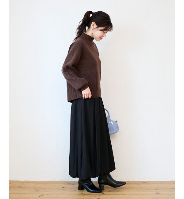  「片畦キリカエバックデザインニット」|ニット・セーター|