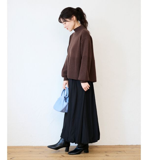  「片畦キリカエバックデザインニット」|ニット・セーター|