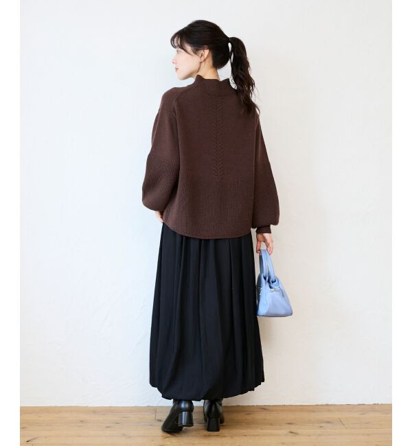  「片畦キリカエバックデザインニット」|ニット・セーター|